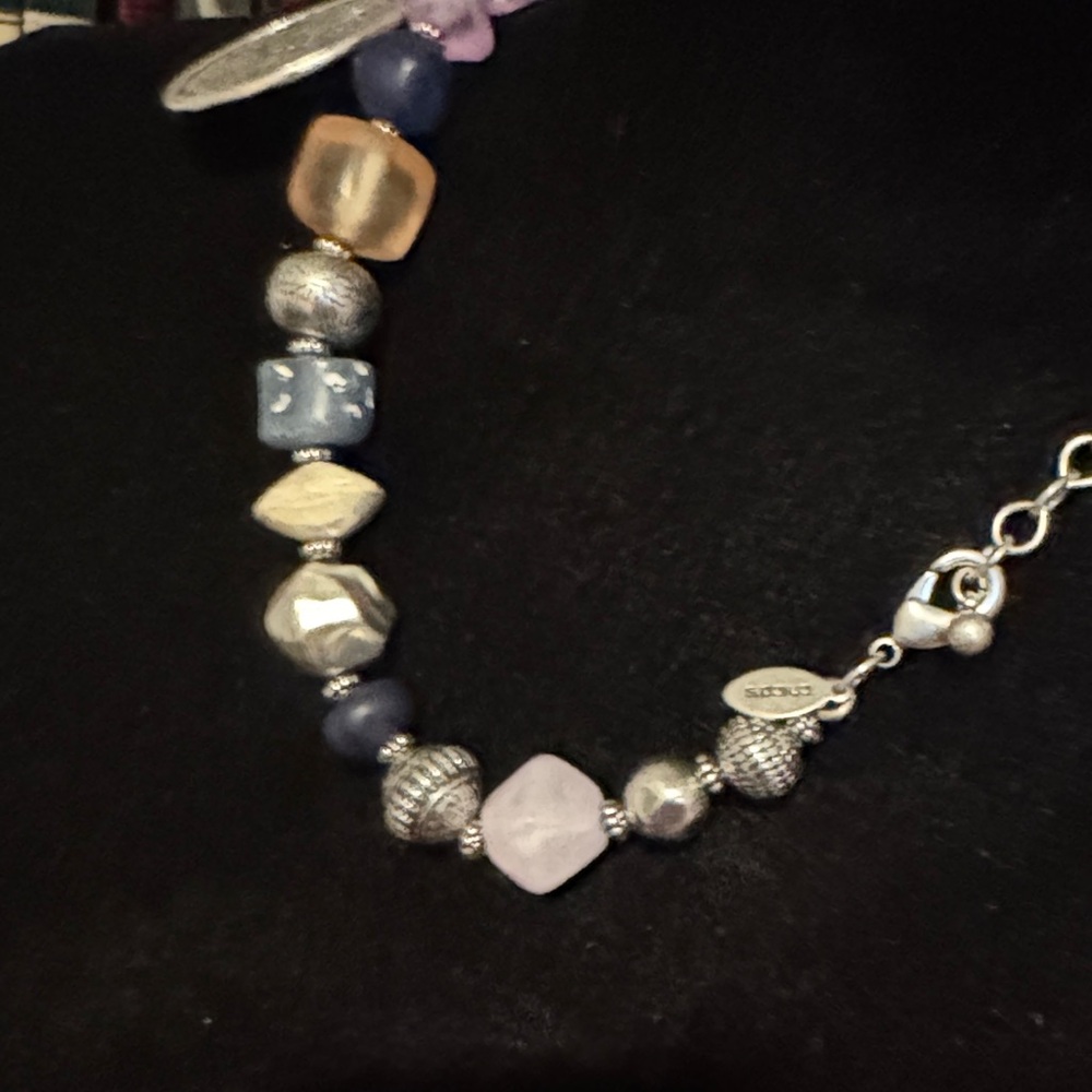 Chicos Beaded Multi Colored Adjustable Reversible… - image 7